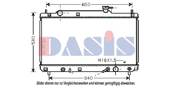 AKS DASIS radiatorius, variklio aušinimas 210197N